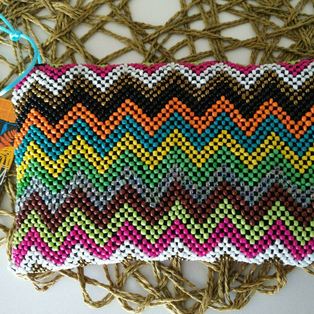 Beautiful, colorful clutch from Zimbabwe, NWT